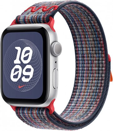 Ремешок Apple Nike Sport Loop 46 мм, синий/красный