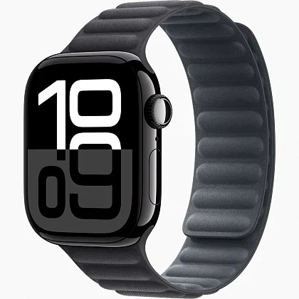 Смарт-часы Apple Watch Series 10 46mm Jet Black Aluminum Case with Black Magnetic Link, размер M/L