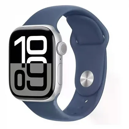 Смарт-часы Apple Watch Series 10 46mm Silver Aluminum Case with Purple Sport Band, размер Regular
