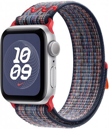 Ремешок Apple Nike Sport Loop 42 мм, синий/красный