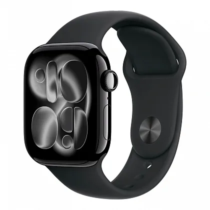 Apple Watch Series 11 42mm GPS Jet Black Aluminum Case Black Sport Band (Черный) S/M