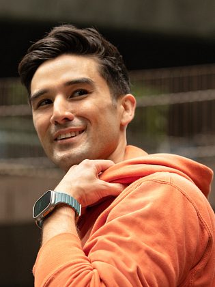Ремешок Uniq Revix Evo для Apple Watch 38/41 мм, силикон, мятный/белый