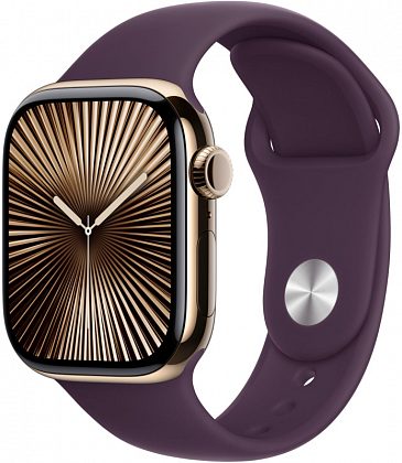Ремешок Apple Sport Band 42 мм, сливовый, S/M
