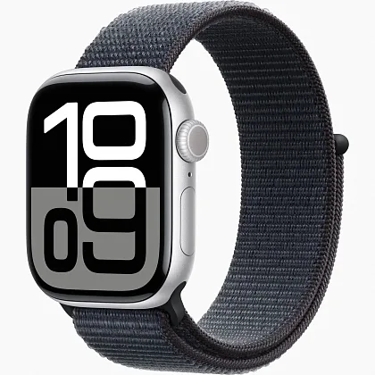 Смарт-часы Apple Watch Series 10 42mm Silver Aluminum Case with Ink Sport Loop, размер Regular