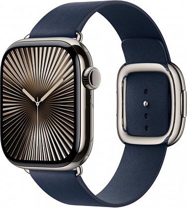 Ремешок Apple Modern Buckle 42 мм, глубокий синий, M