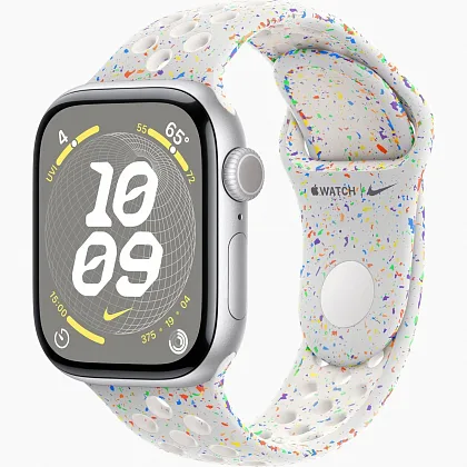 Смарт-часы Apple Watch Series 10 42mm Silver Aluminum Case with Pure Platinum Nike Sport Band, размер S/M